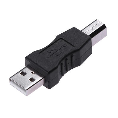 

USB Type A Male to USB Type B Male Plug Connector Converter Adapter for PC