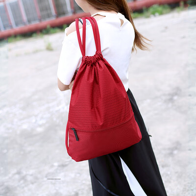

Bunch bag drawstring backpack outdoor travel waterproof portable folding backpack mens&womens sports fitness bag