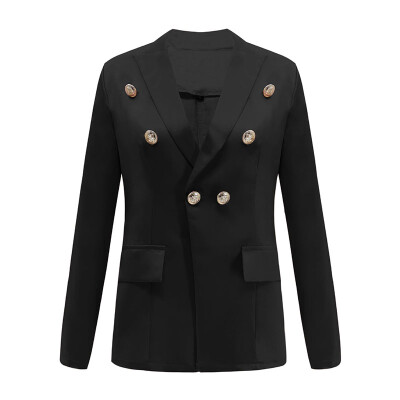 

Women Casual Long Sleeve Small Suit Blazer Button Slim Fit Jacket Cardigan Tops