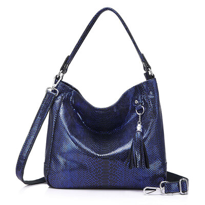 

REALER handbags women bags genuine leather shoulder bags luxury tote bag high quality female designer serpentine prints big