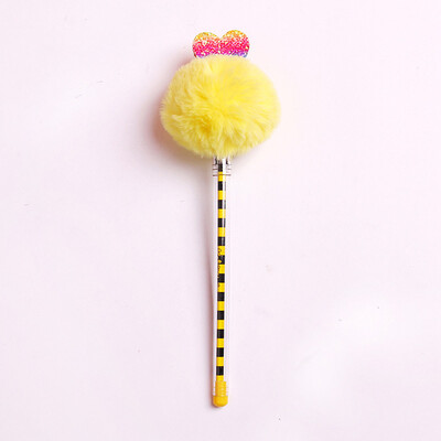 

Toponeto 1PC Multicolor Ballpoint Pen School Office Supplies Kawai Plush Writing Pen
