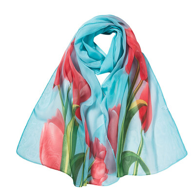 

Gobestart Fashion Women Flower Printing Long Soft Wrap Scarf Shawl Scarves