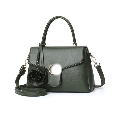 

Ladies bag 2019 spring new handbag flower fashion handbag simple shoulder diagonal package