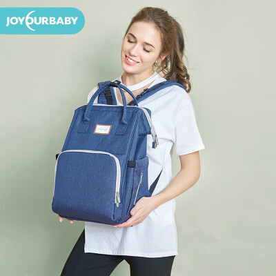 

Jia Yun Bao Mummy bag shoulder multi-function large-capacity fashion out maternal&child bag backpack handbag water blue