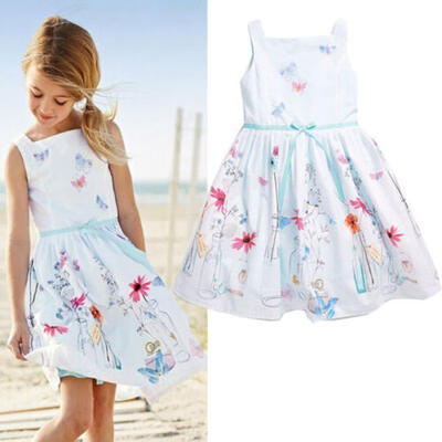

US Canis Flower Girls Dress Princess Baby Kids Party Pageant Gown Formal Dresses