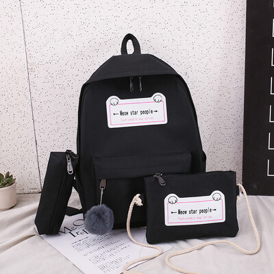 

Junior high school schoolbag women Korean version of high school&primary school students simple Baitao campus backpack shoulde