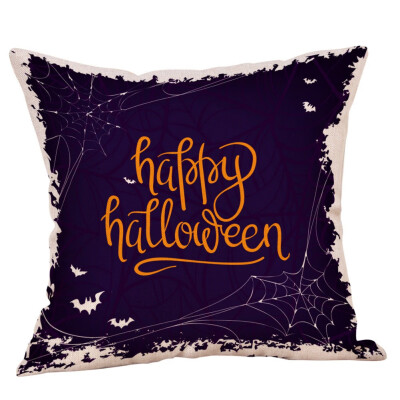 

Happy Halloween Pillows Cover Fall Decor Pillow Case Sofa Throw Cushion Cover