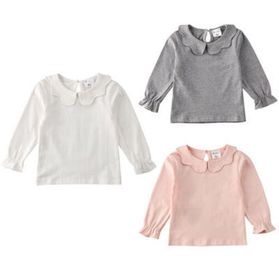 

Toddler Kids Baby Girls Color Casual Flying Sleeve T-shirt Tops Blouse Clothes