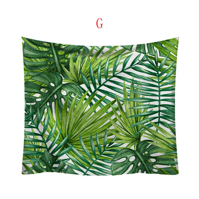 

Toponeto Fashion Tapestry Green Leaf Pattern Fresh Style Decorative Tapestry Home Decor
