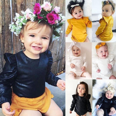 

Newborn Toddler Infant Baby Girl Romper Jumpsuit Bodysuit Outfit Sunsuit Clothes Fits 6 to 24 Months