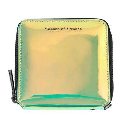 

Short Zipper Wallet Laser Women Coin Purse PU Leather Card Holder Clutch