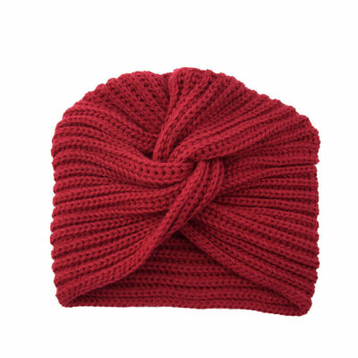 

Womens Turban Hat Knitted Cap Spring Winter Headwrap Beanie Crochet Headband