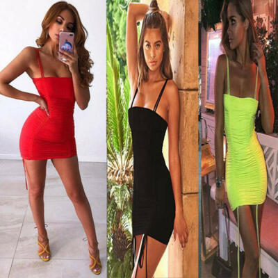 

Women Off Shoulder Spaghetti Strap Sleeveless Sexy Maxi Dress Bandage Dress