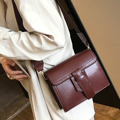 

Tailored Womens Fashion Simple Pure Color Single Shoulder Messenger Bags