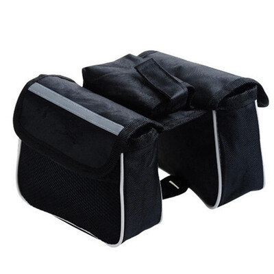 

Bicycle Saddle Double Pouch Bag Bike Top Frame Front Pannier Cycling Element 1pc
