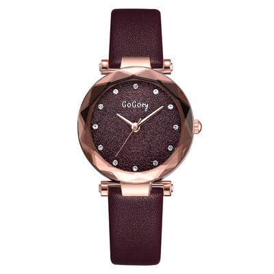 

Noble lady loose powder mirror quartz watch diamond luxury PU girl watch