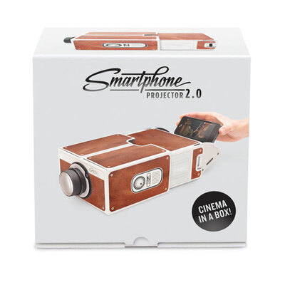 

DIY Mini Cardboard Version 20 Portable Household Smartphone Mobile Phone Projector For Home Theater
