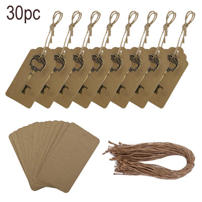 

Toponeto 30pcs Wedding Favors Key Bottle Opener with Escort Tag Card
