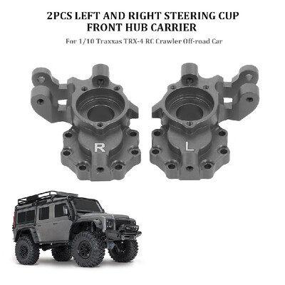

2pcs Left&Right Steering Cup Front Hub Carrier for 110 Traxxas TRX-4 RC Crawler Off-road Car