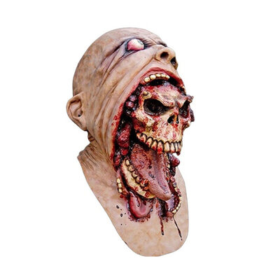 

Melting Face Latex Adult Bloody Zombie Mask Halloween Scary Cosplay Prop Costume