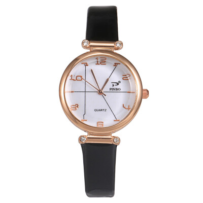 

New Product Women Watches Unique Design Dial Ladies Quartz Wristwatch Digital Leather Strap Clock Simple Dress Montre Femme