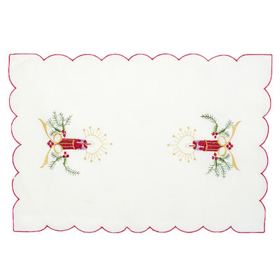 

Tailored 1PC Bowl Fork Placemat Mat Decoration Home Party Christmas Dining Table A