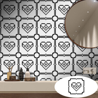 

〖Follure〗Geometric Self Adhesive Tile Stickers Decal Home Decoration Wall Sticker