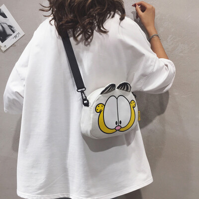 

Childrens bag female 2019 new Japanese Harajuku girl cartoon bag small fresh Sen canvas shoulder Messenger bag