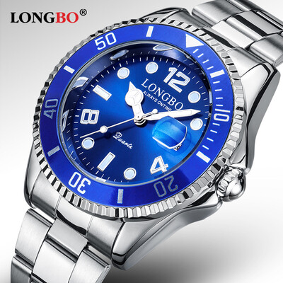 

Water ghost watch male luminous waterproof stainless steel belt calendar mens watch quartz non-mechanical sports mens watch