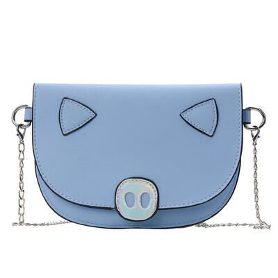 

Women Pig Shaped Cute Messenger Crossbody Handbags Girls Chain Shoulder Bag