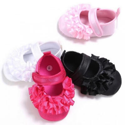 

Toddler InfaF28A Baby Girl Frilly Flower Shoes Crib Shoes Size Newborn-18M trainer