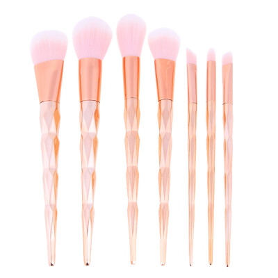 

7pcs Gold Makeup Brushes Foundation Powder Contour Concealer Blush Brushes