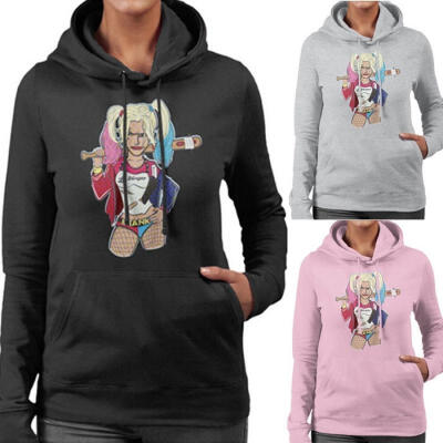 

Harley Quinn Suicide Squad Women Hoodie Sweatshirt Sweater Hooded Coat Pullover Top