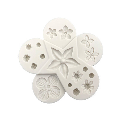 

Flowers Silicone Cake Resin Leaf Plant Ball Fondant Baking Icing Mold