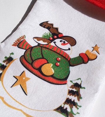 

〖Follure〗Christmas Gift Candy Bag Merry Christmas Santa Claus Snowman Sock Decor A