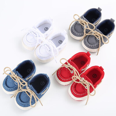 

Baby Newborn Girl Boy Denim Soft Sole Toddler Infant Shoes Prewalker Sneaker Toddler Boys Girls Casual Shoe