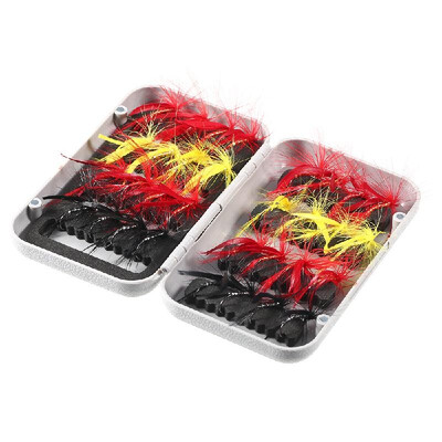 

32pcs Fly Fishing Lure Set Artificial Bait with Hooks Carbon Steel Insect Fly Fishing Hooks
