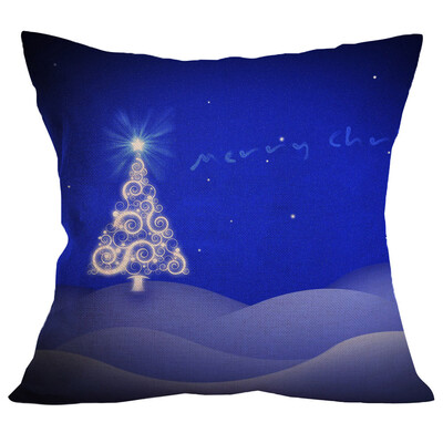 

Tailored Merry Christmas Cushion Cover Square Pillow Case Home Decor