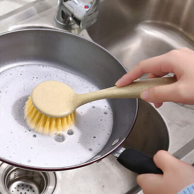 

Siaonvr Kitchen Non-stick Skillet Brush Oil Dishwashing Cleaning Bowl Palm Brush