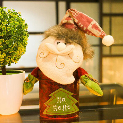 

Tailored Santa Claus Snowman Elk Christmas Candy Packaging Christmas Candy Jar Decoration