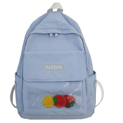 

Avocado green schoolbag female Korean version ulzzang backpack high school ancient Japanese&wind ins Hyunya shoulder bag