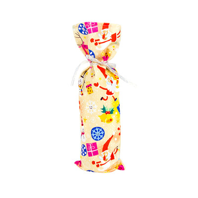 

Toponeto Family Santas wine Bottle Cover Bag Christmas Decoration