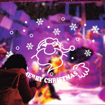 

Tailored Merry Christmas Background Wall Decoration Removable Wall Stickers RD