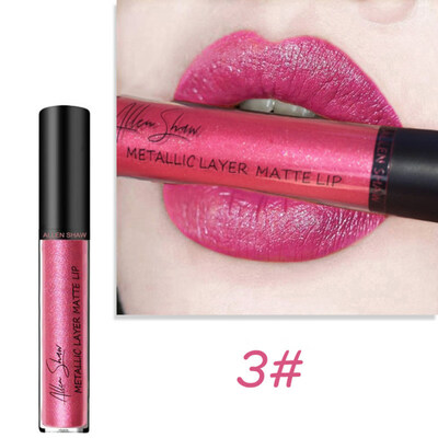 

Shimmers Liquid Lipstick Waterproof Mermaid Lip Gloss Glitter Metallic Cosmetics