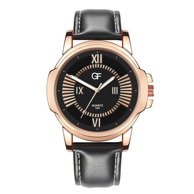 

Gobestart Hot Man Leather Watch Whatever Late Anyway Letter Watches New Pointer glow