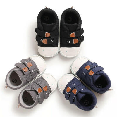 

Infants Newborn Baby Boy Girl Canvas Shoes Cute Soft Sole Shoes Crib Shoes New