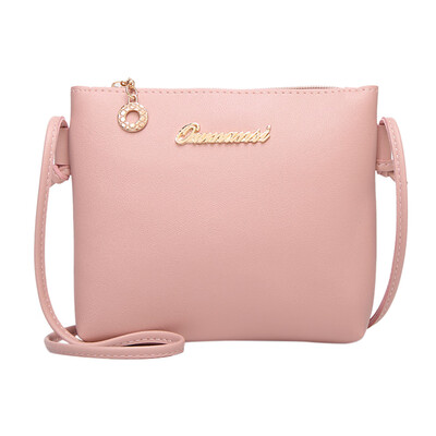 

Tailored Women Fashion Solid Color Crossbody Bag Messenger Bag Phone Coin Bag Black