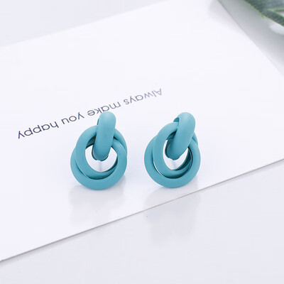 

Flashbuy Metal Twist Stud Earrings For Women Geometric Gold Jewelry Alloy Earrings Multicolour Girls Fashion Wedding Accessories