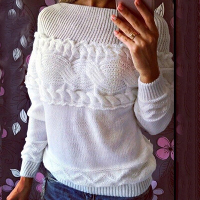 

〖Follure〗Women Solid Color Strapless Strapless Twisted Long Sleeve Sweater BUM
