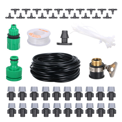 

DIY Drip Irrigation System Automatic Watering Garden Hose Micro Drip Garden Watering Kits 20M